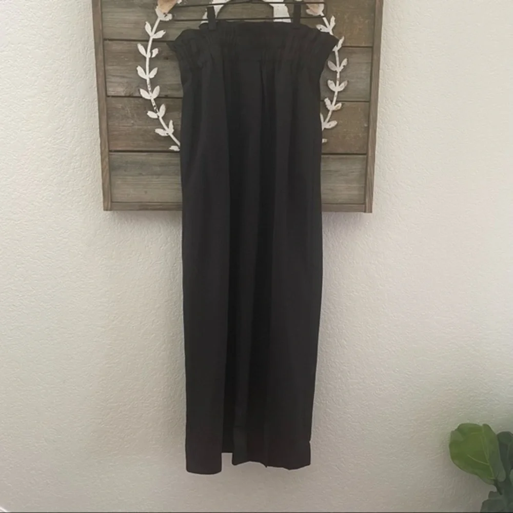 J. Crew Point Sur paper bag waist black pants size‎ 10